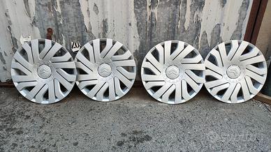 4 COPRICERCHI DA 14' CITROEN CON LOGO (NUOVI)