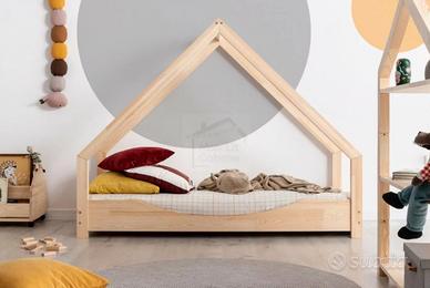 letto montessoriano in legno 90x200 cm