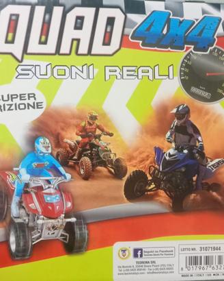 Quad 4x4 Super Frizione con Luce e Suoni Gioco