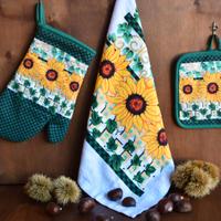 2 comp. di 3 pezzi Guanti forno/presina/tov