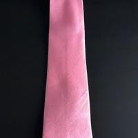 Cravatta seta lucida rosa chiaro