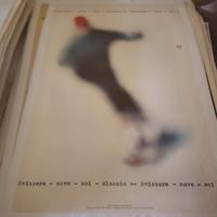 manifesto poster pubblicitario Svizzera neve sci