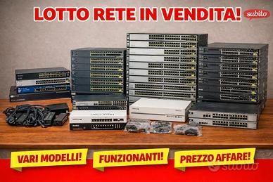 Lotto switch / firewall (Cisco, Fortinet e altro)