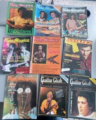 9 Riviste Musica '80 - Fare Musica & Guitar Club