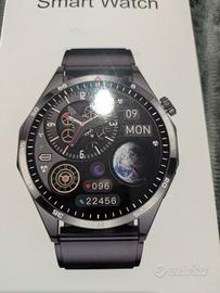 Smartwatch in acciaio opaco impermeabile 