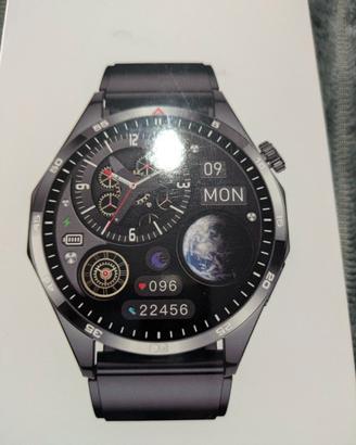 Smartwatch in acciaio opaco impermeabile 