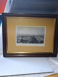  Incisione Originale "Turin" - W.H. Bartlett (1838