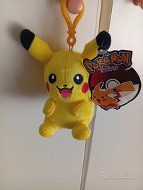 peluche pikachu portachiavi pokemon 12 cm