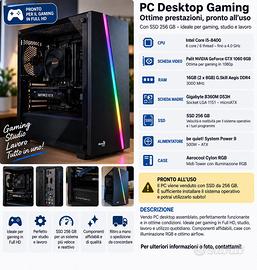 PC Desktop Gaming-i5-8400/GTX 1060