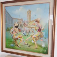 Quadro con Carnevale in Città Alta di Compagnoni 
