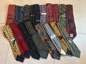 Hermès Gucci Fendi – 19 Silk Ties Vintage Bulk Lot