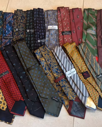 Hermès Gucci Fendi – 19 Silk Ties Vintage Bulk Lot