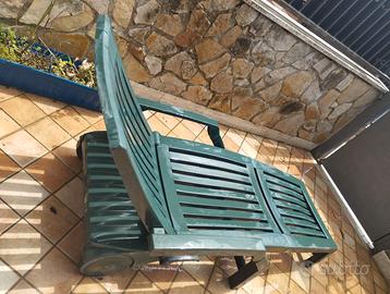 Lettino PVC resistente richiudibile (2 pz.)