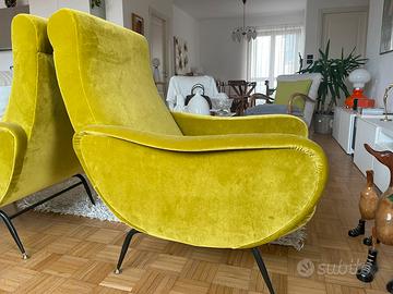 Poltrone stile Lady Zanuso anni 50 60