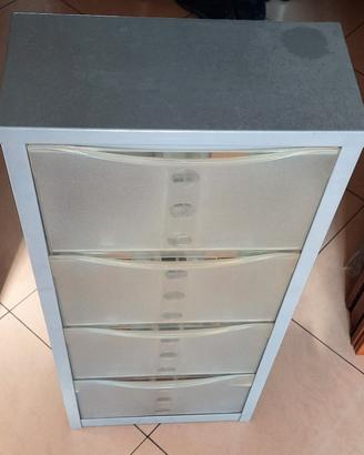 Armadietto metallo porta CD con quattro sportelli