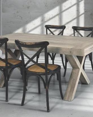 Tavolo effetto invecchiato allungabile Cod 010M