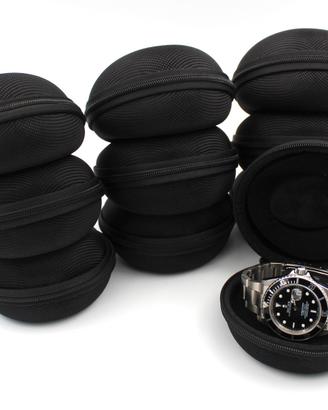 10 Porta Orologi Monoposto Nere Watch Lusso