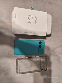 Sony Xperia 10 VII Blu Turchese + Cover