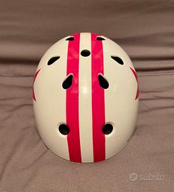 Casco BTwin Bianco e rosa