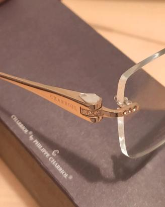 Occhiali Charriol da donna oro e Swarovski - NUOVI