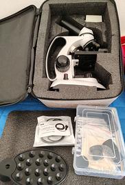 Microscopio HUTACT 40X-2000X Adattatore e Vetrini