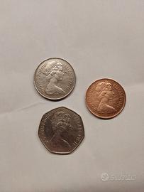 New pence 2 1971 - 10 Pence 1970 - 50 Pence 1969