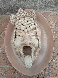 Antico Centrotavola-Terracotta Ceramica-Antichità 