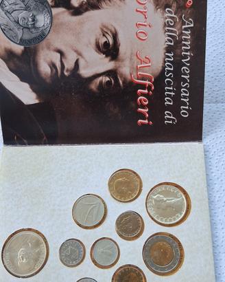 Monete Lira  in cofanetto Alfieri e Bernini