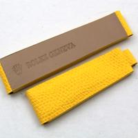 Cinturino Rolex Pelle Martellata Giallo 20/16mm