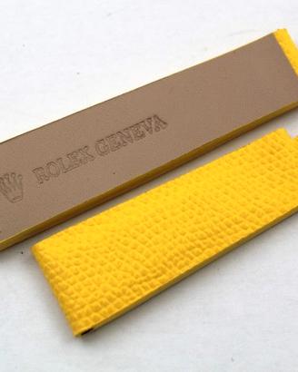 Cinturino Rolex Pelle Martellata Giallo 20/16mm