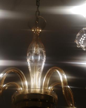 Lampadario Vintage Vetro Murano