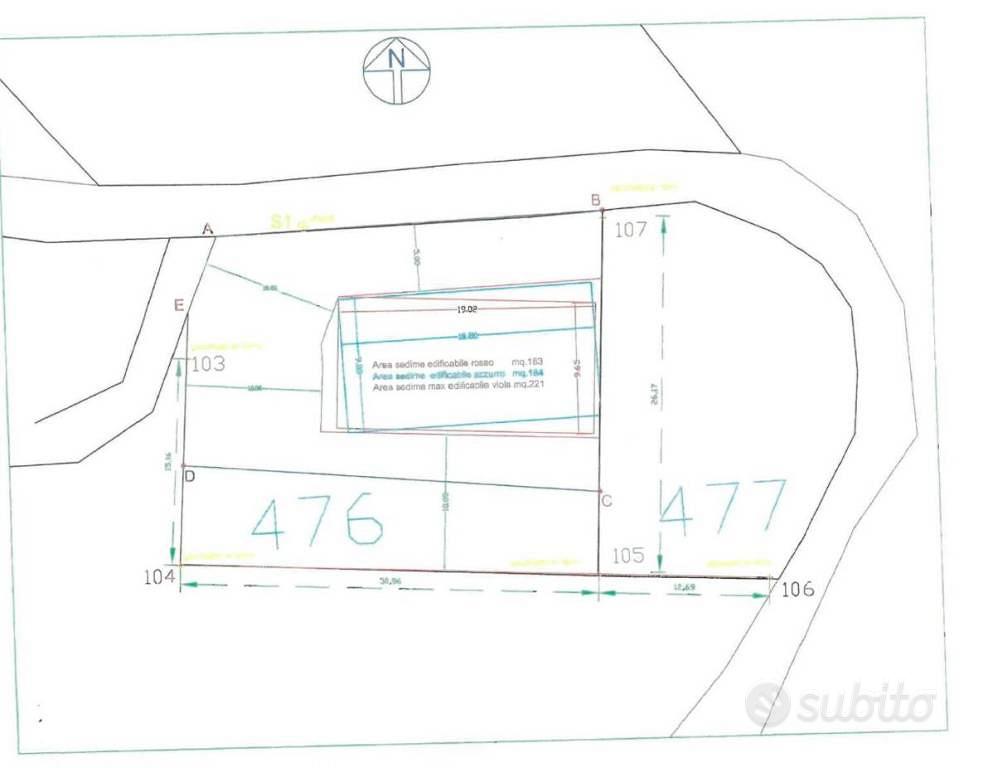 Terreno di 1170 m² a Gemmano - Vista 3