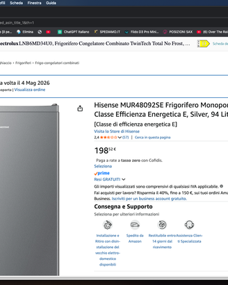Frigo Hisense Nuovo