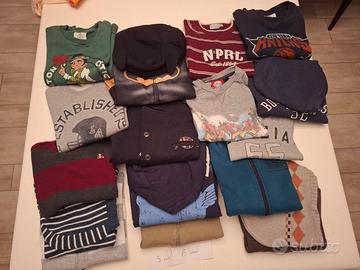 Box di 65 vestiti bambino 2-6 anni 