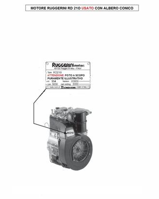 motore ruggerini rd 210 diesel bicilindrico