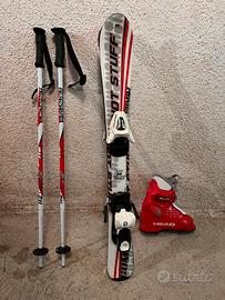 Set  Sci bastoncini Scarponi  bambino