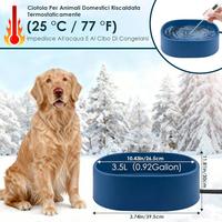 Ciotola acqua riscaldata cane gatto galline ecc
