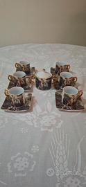 Set Caffè Vintage Leda Col Cigno - Royal Porcelain