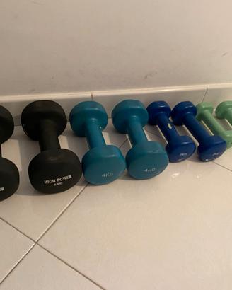 Coppie di pesetti da 1, 2, 4, 5 kg