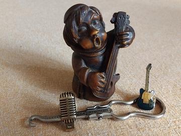  VECCHIA CHITARRA MICROFONO CHITARRISTA VINTAGE 