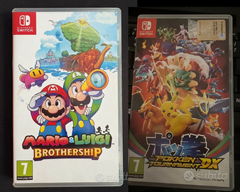pokken + mario e luigi (switch)