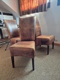 4 Poltrone pelle di bufalo