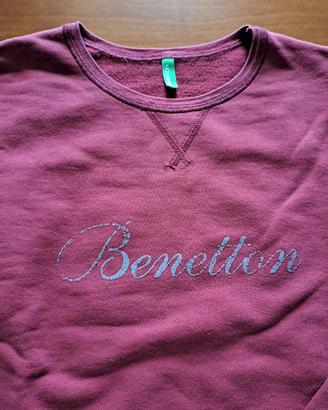 Felpa donna bordeaux Benetton 