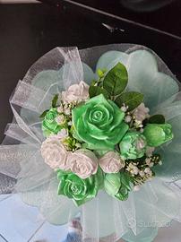 bouquet di rose di gesso profumato 