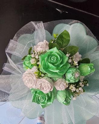 bouquet di rose di gesso profumato 