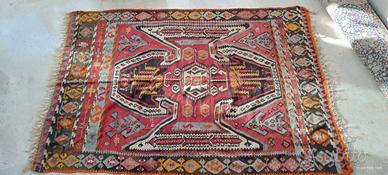 tappeto kilim anni '50 pura lana
