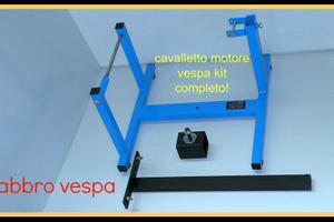 cavalletto prova motore vespa 50 R L pk 125 et3
