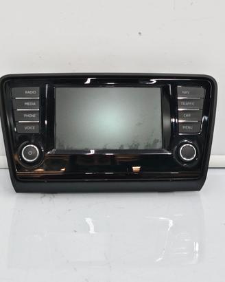 Pannello controllo radio navigatore display skoda