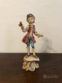 Statuina biscuit Capodimonte bimbo Depose Italy