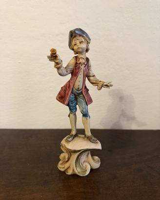 Statuina biscuit Capodimonte bimbo Depose Italy